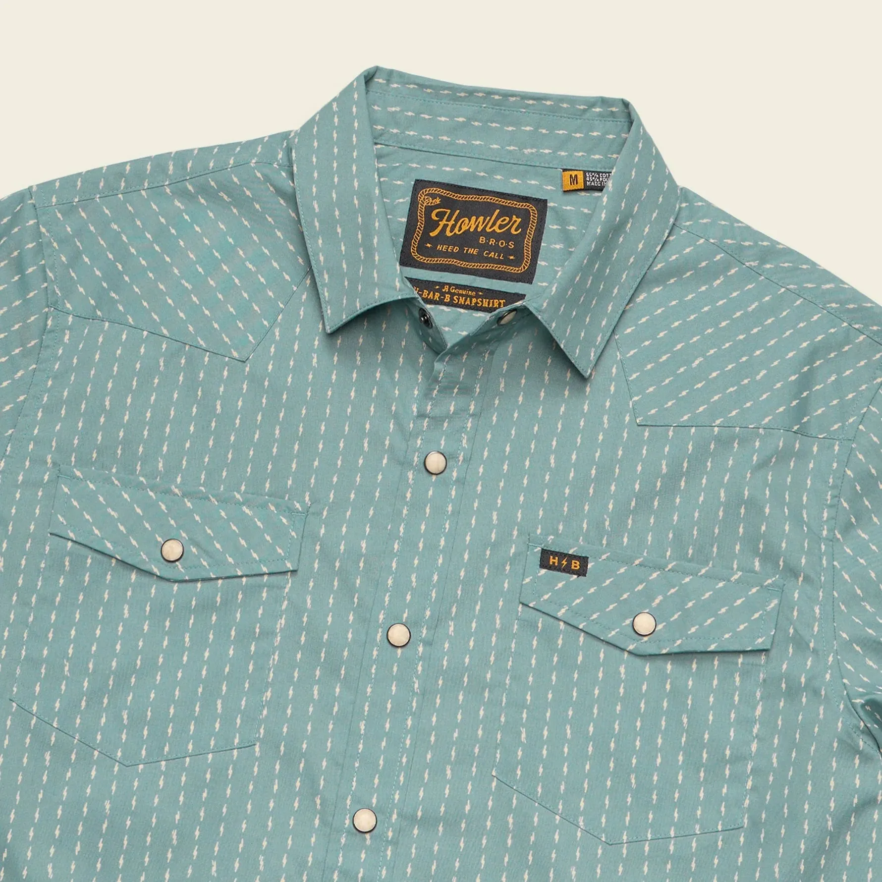 H Bar B Snapshirt | Power Lines : Smoke Blue | Howler Bros sold by Man Ready product image thumbnail 2