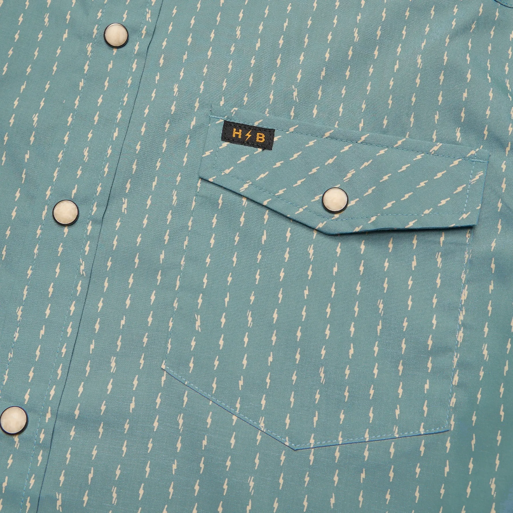 H Bar B Snapshirt | Power Lines : Smoke Blue | Howler Bros sold by Man Ready product image thumbnail 3