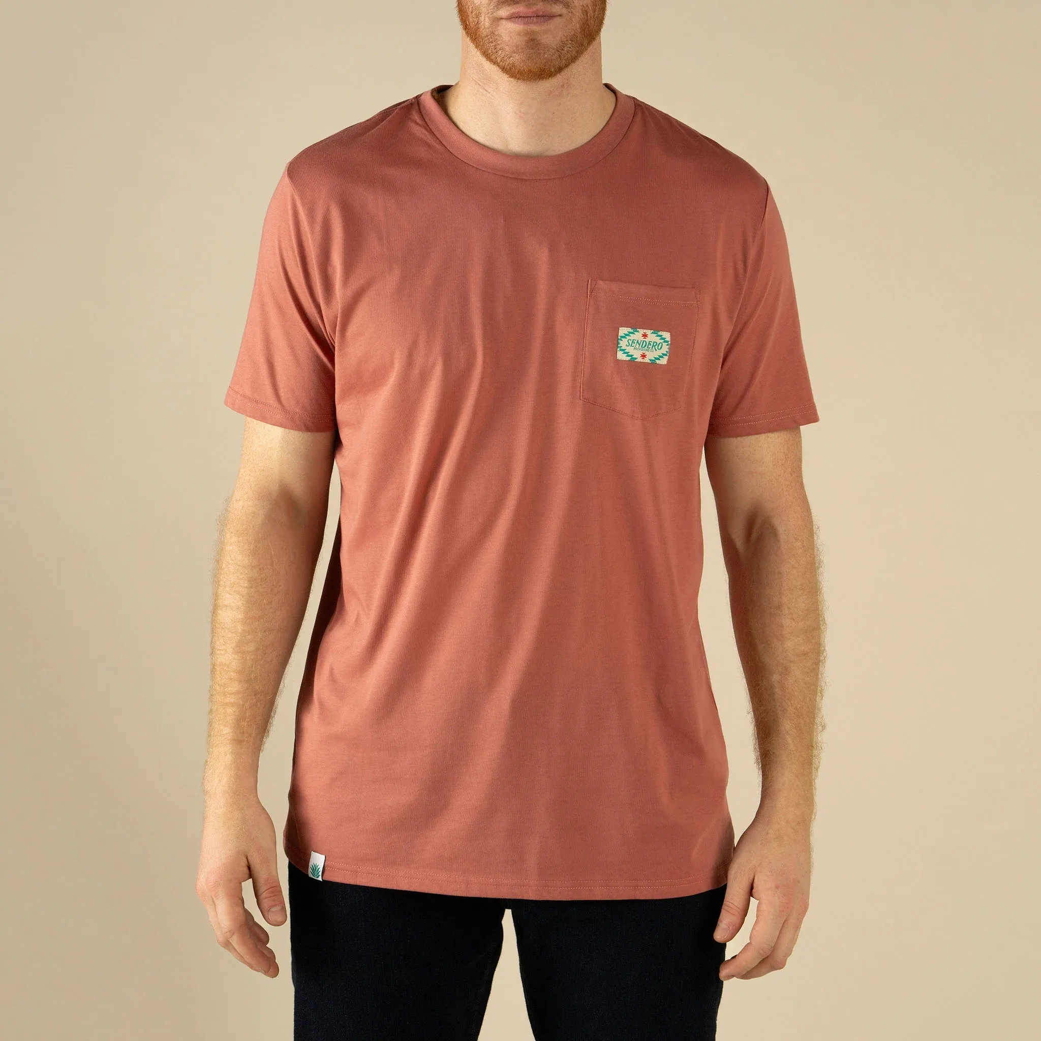 Sendero Pocket Tee | Dusty Mauve | Sendero Provisions Co sold by Man Ready product image thumbnail 2