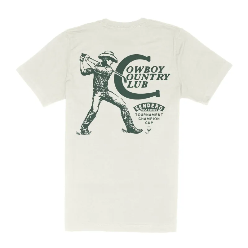 Cowboy Country Club Tee | Vintage White | Sendero Provisions Co sold by Man Ready