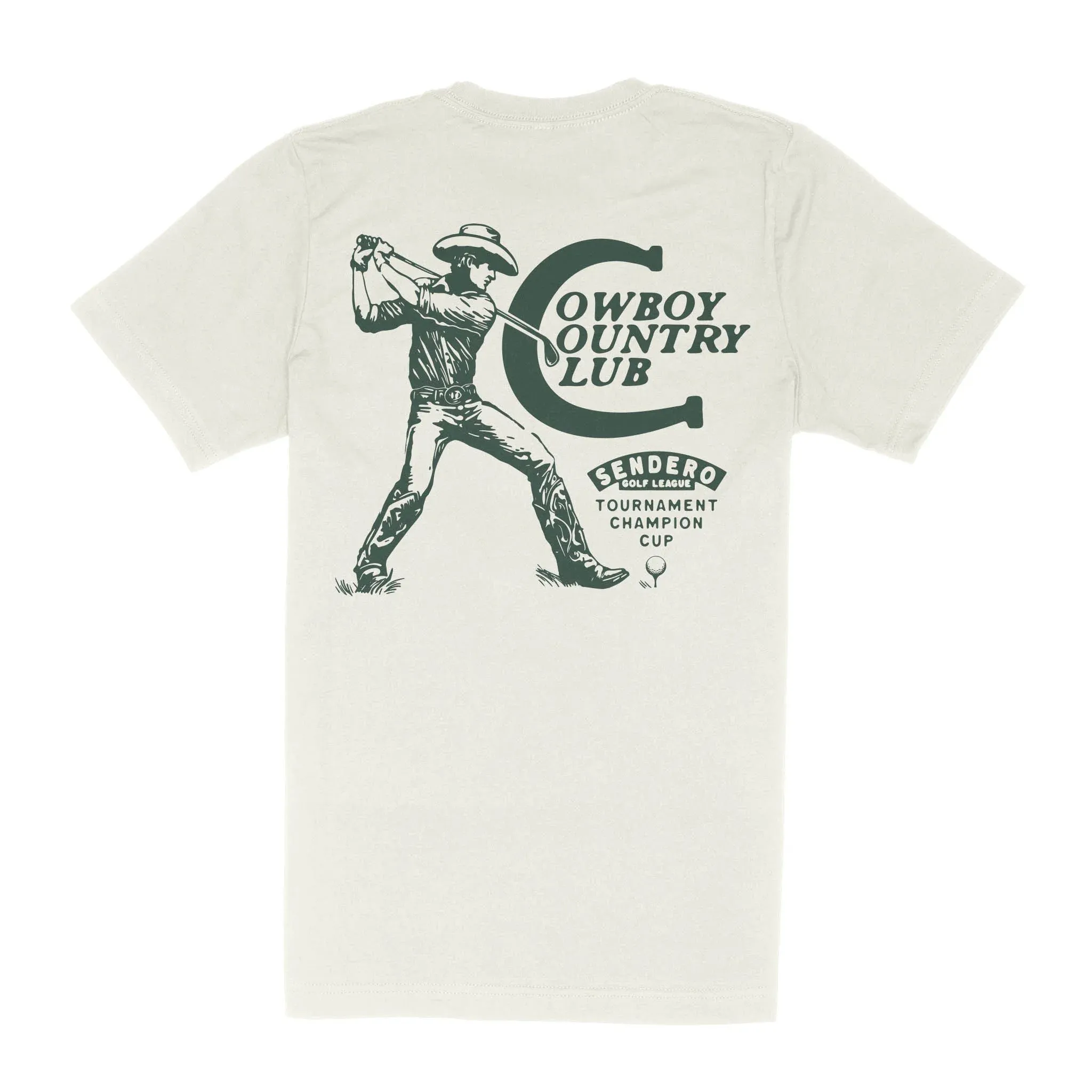 Cowboy Country Club Tee | Vintage White | Sendero Provisions Co sold by Man Ready