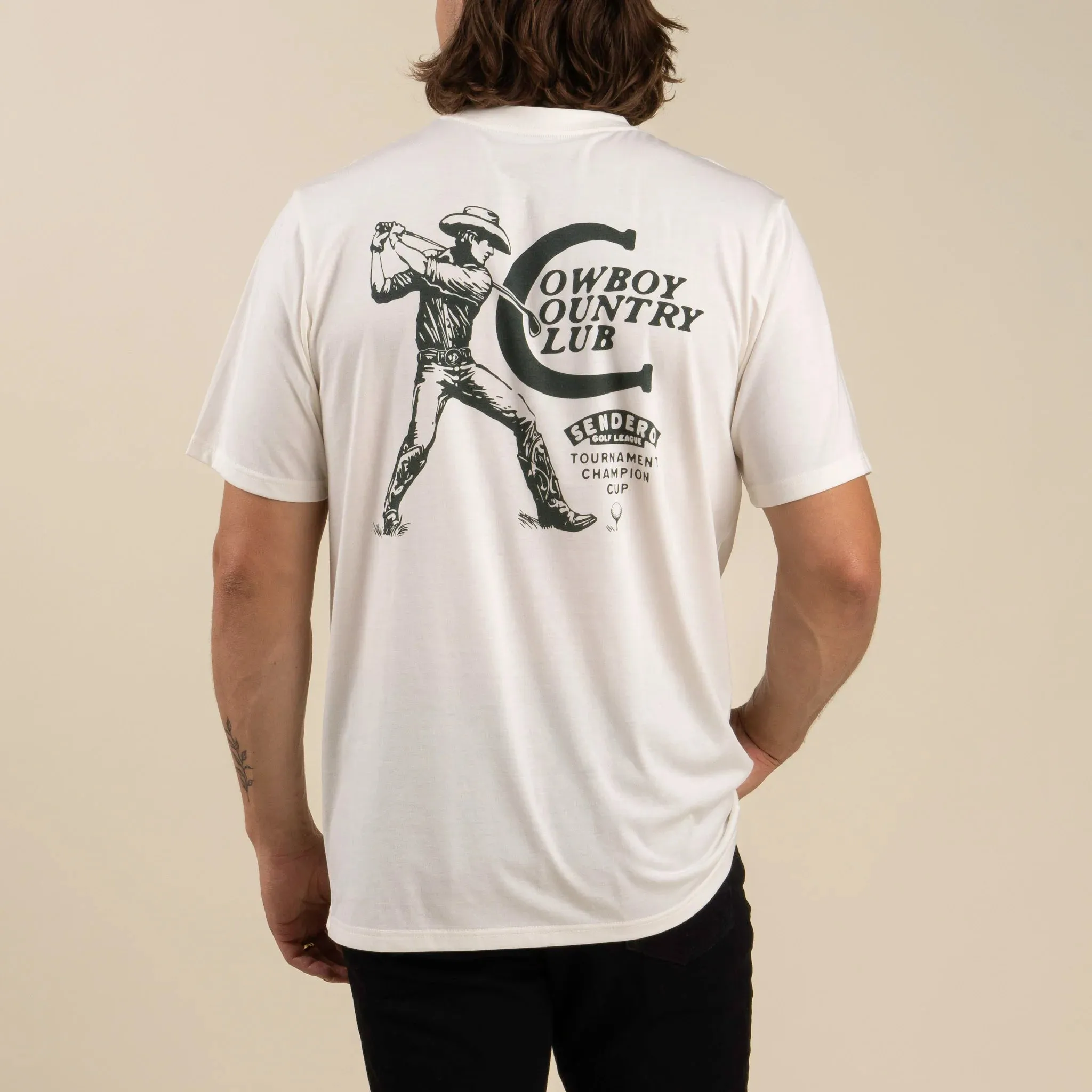 Cowboy Country Club Tee | Vintage White | Sendero Provisions Co sold by Man Ready product image thumbnail 3