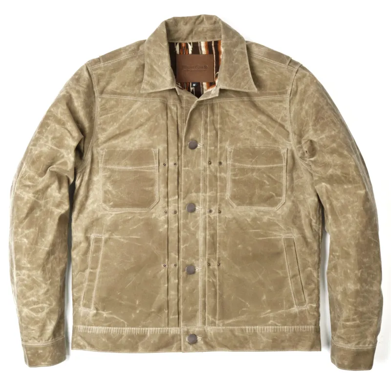 Riders Jacket | Tobacco Brown Interior | Freenote Cloth sold by Man Ready