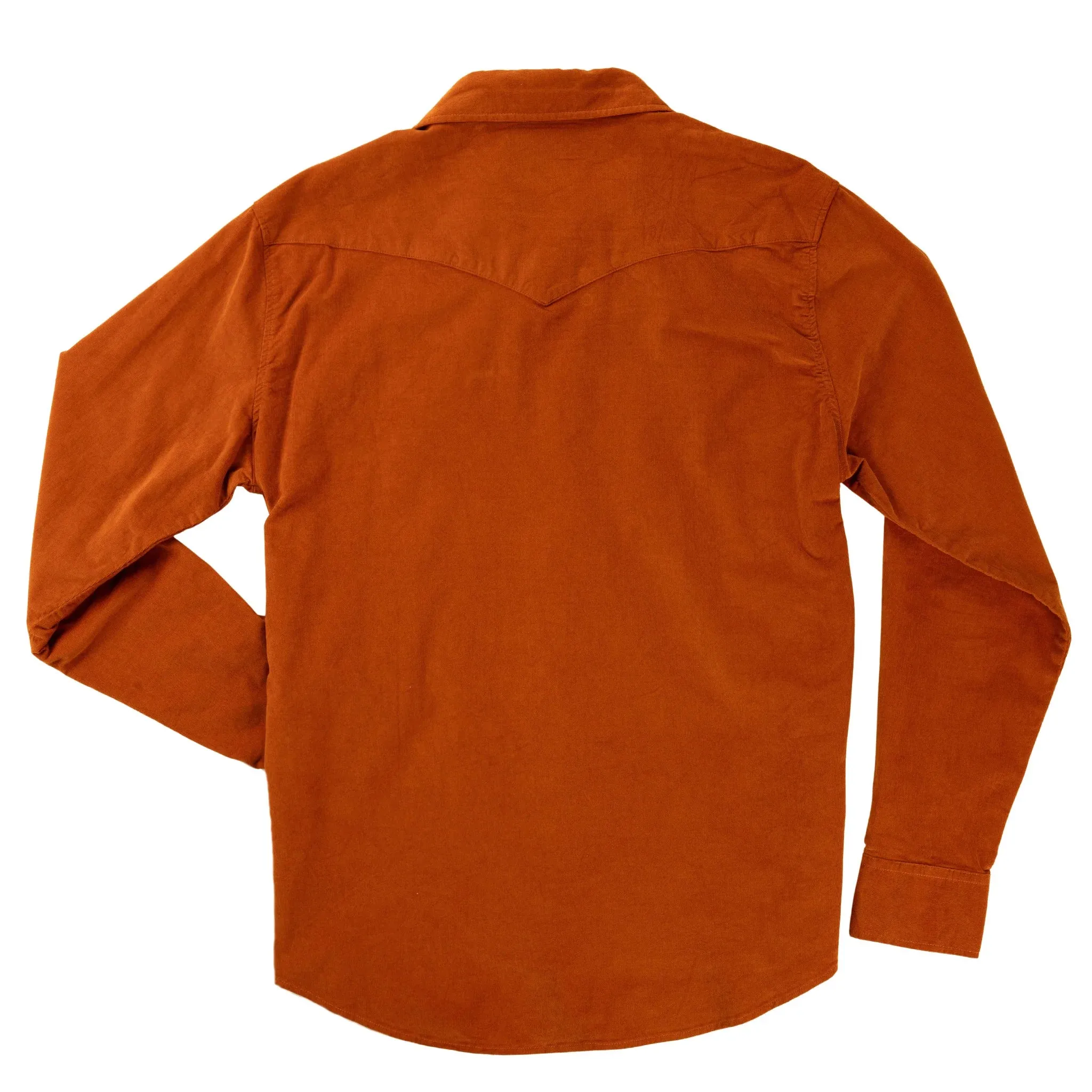 Wyatt Pearl Snap Corduroy Shirt | Burnt Orange | Sendero Provisions Co sold by Man Ready product image thumbnail 2