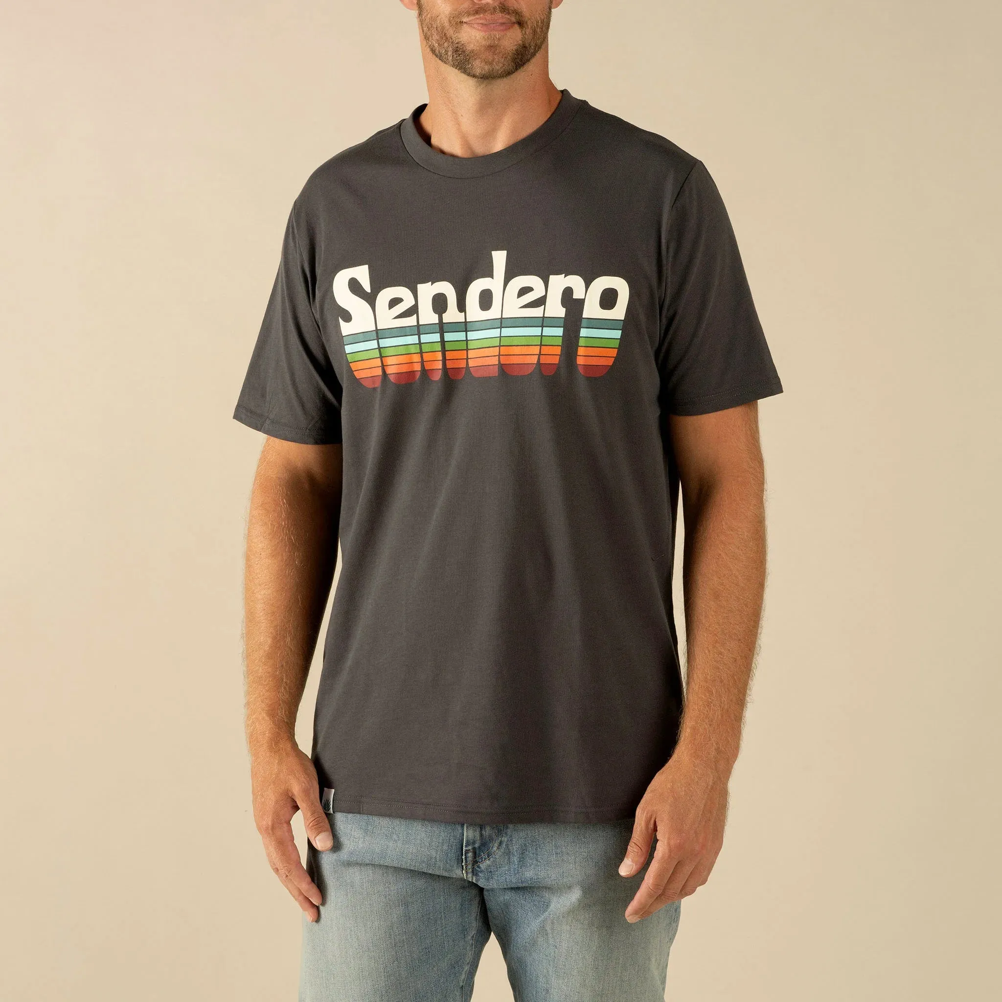 Retro Logo Tee | Vintage Black | Sendero Provisions Co sold by Man Ready product image thumbnail 2