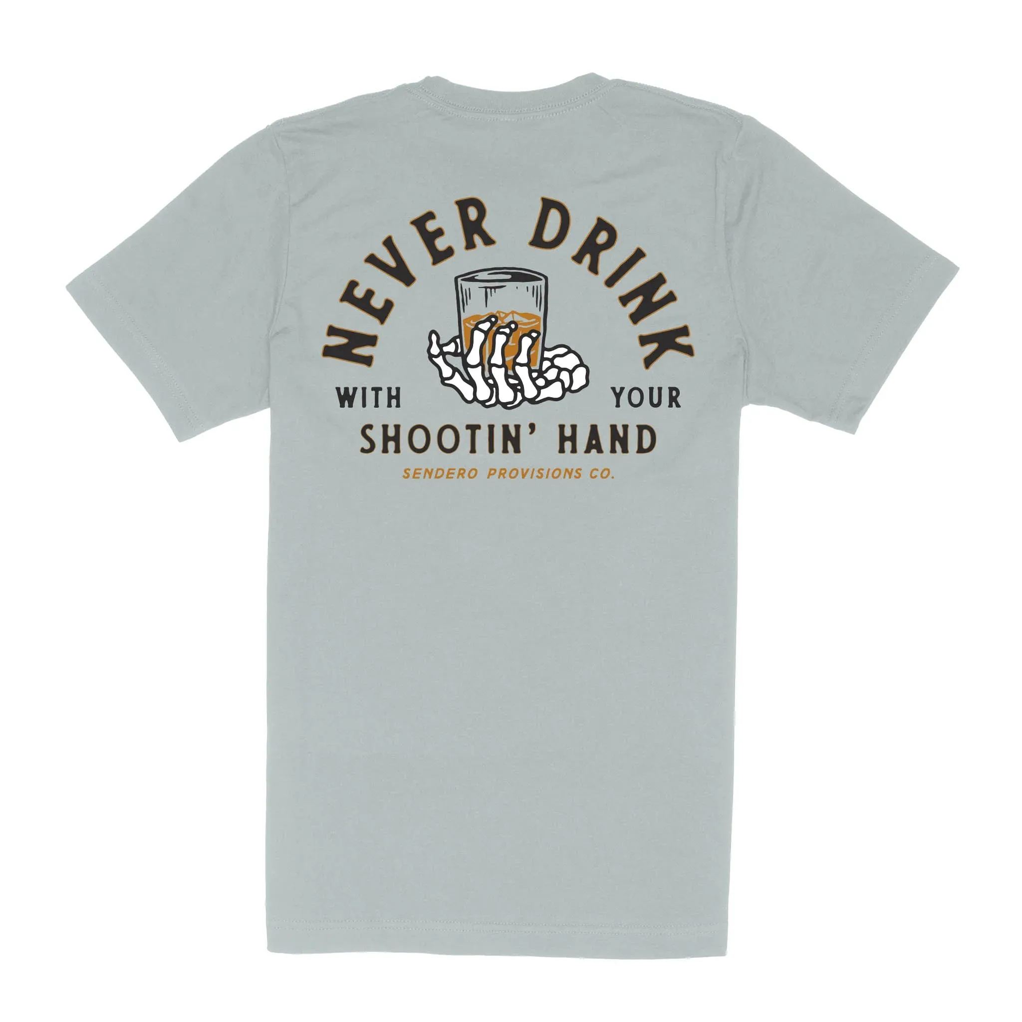 Shootin' Hand Tee | Big Sky Blue | Sendero Provisions Co sold by Man Ready