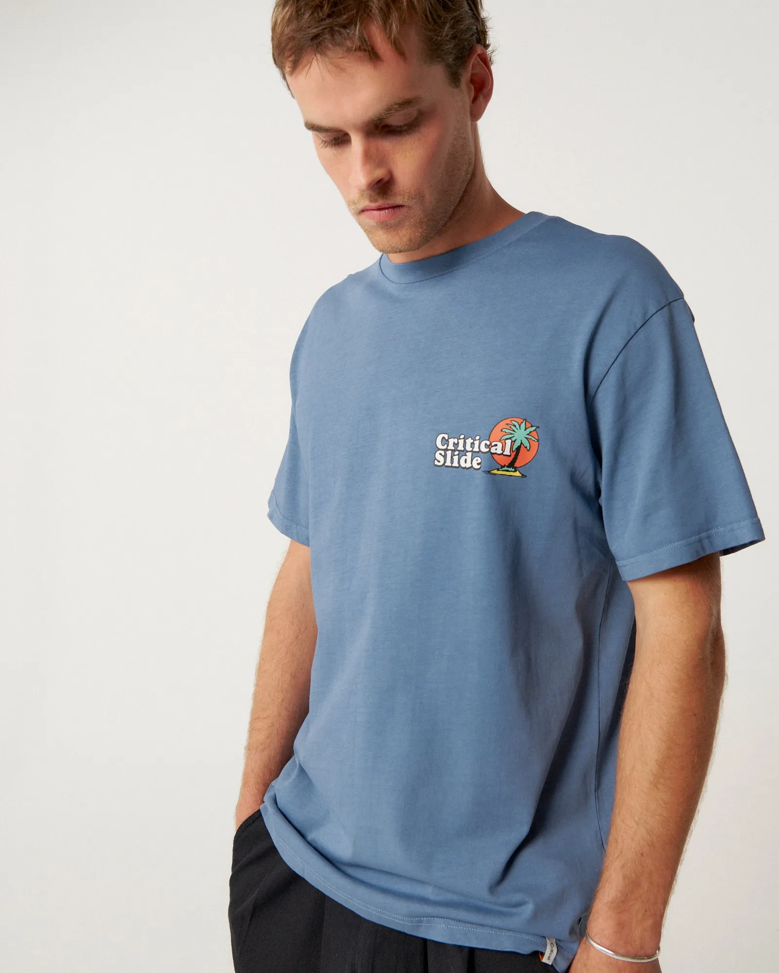 Oasis Tee | Blue | Critical Slide sold by Man Ready product image thumbnail 2
