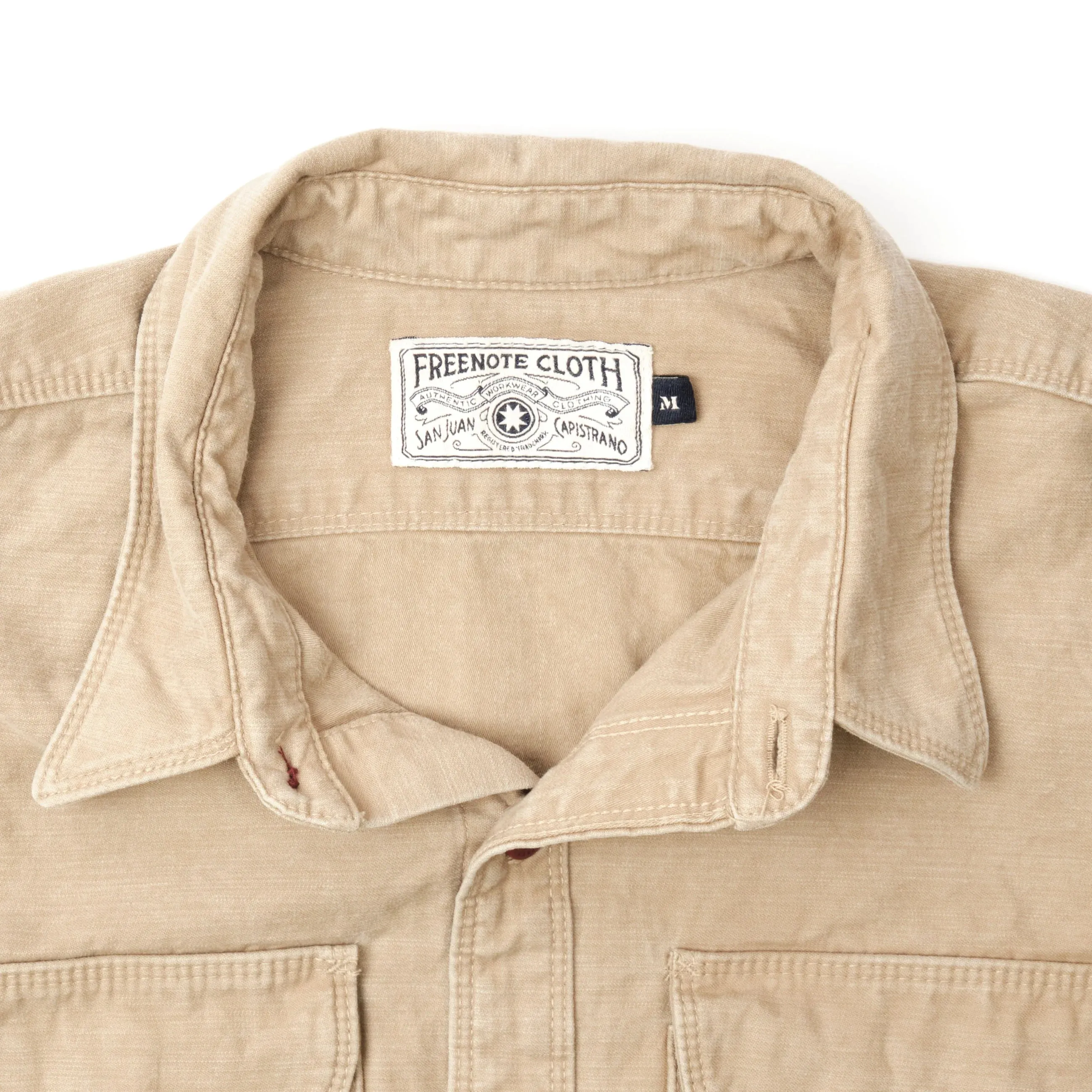 Utility Shirt | Light Khaki | Freenote Cloth sold by Man Ready product image thumbnail 3