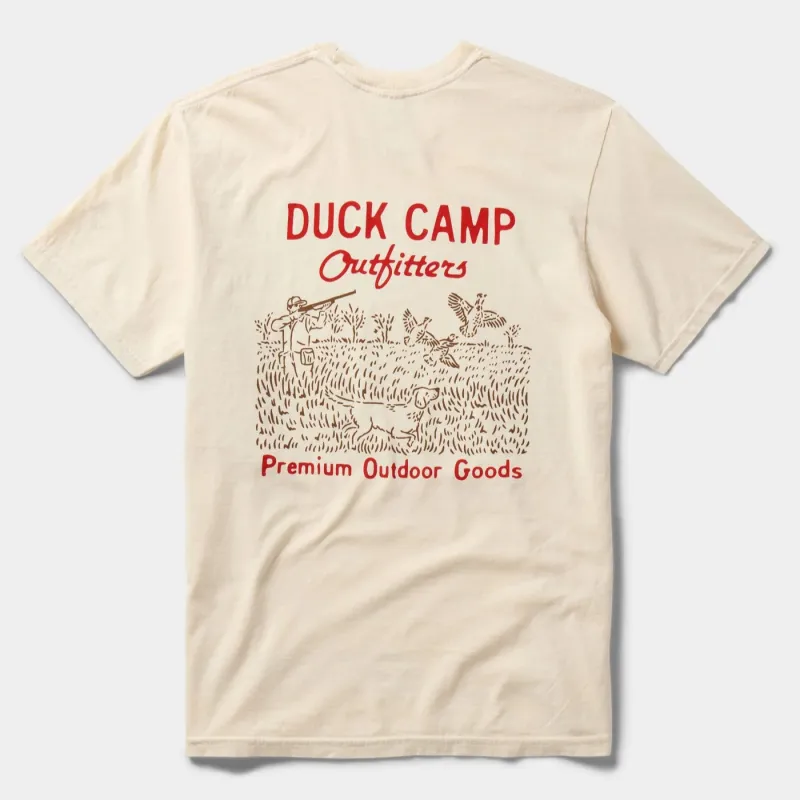 Pheasant Field Tee | Ivory | Duck Camp sold by Man Ready