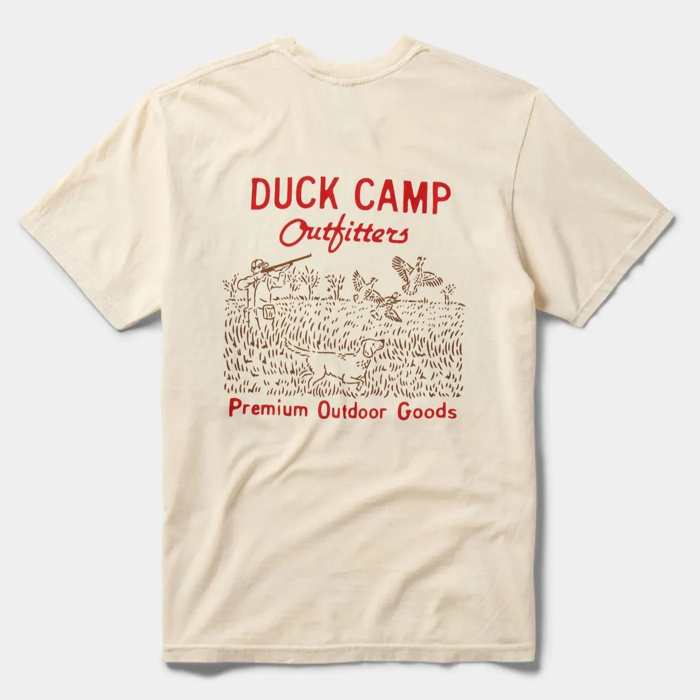 Pheasant Field Tee | Ivory | Duck Camp sold by Man Ready