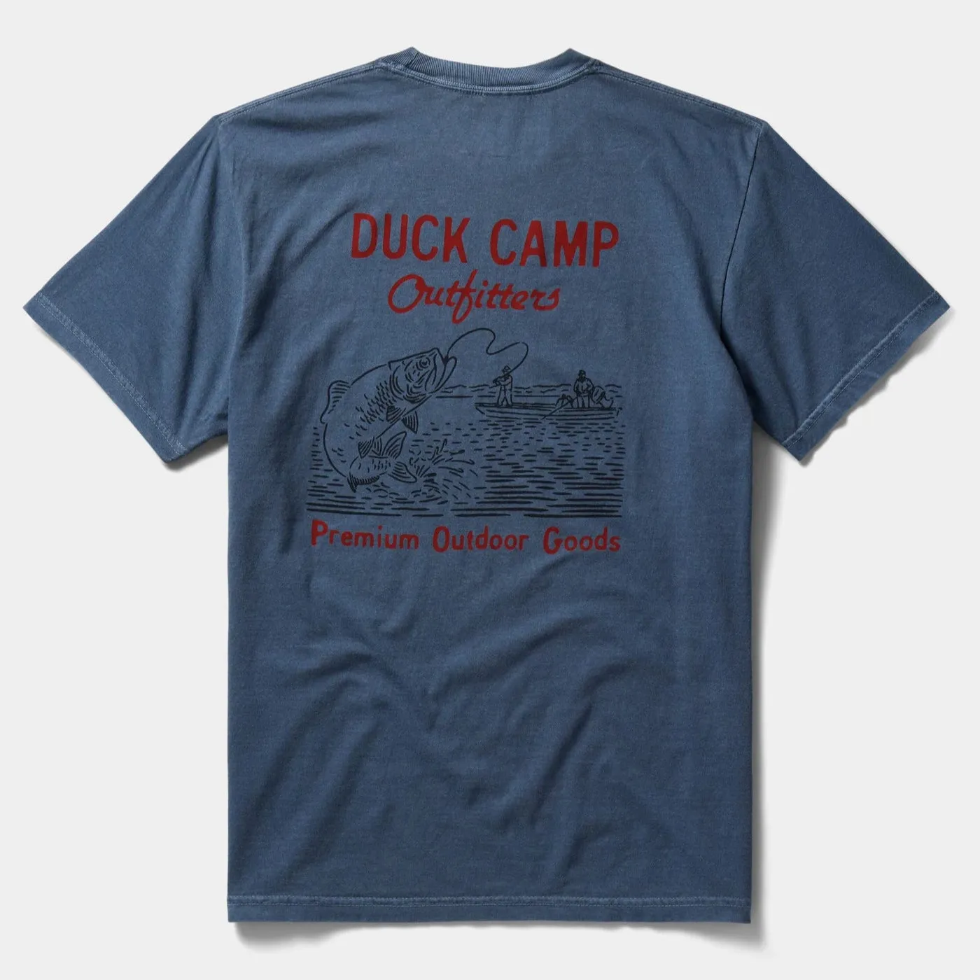 Fish On Tee | Dark Denim | Duck Camp sold by Man Ready