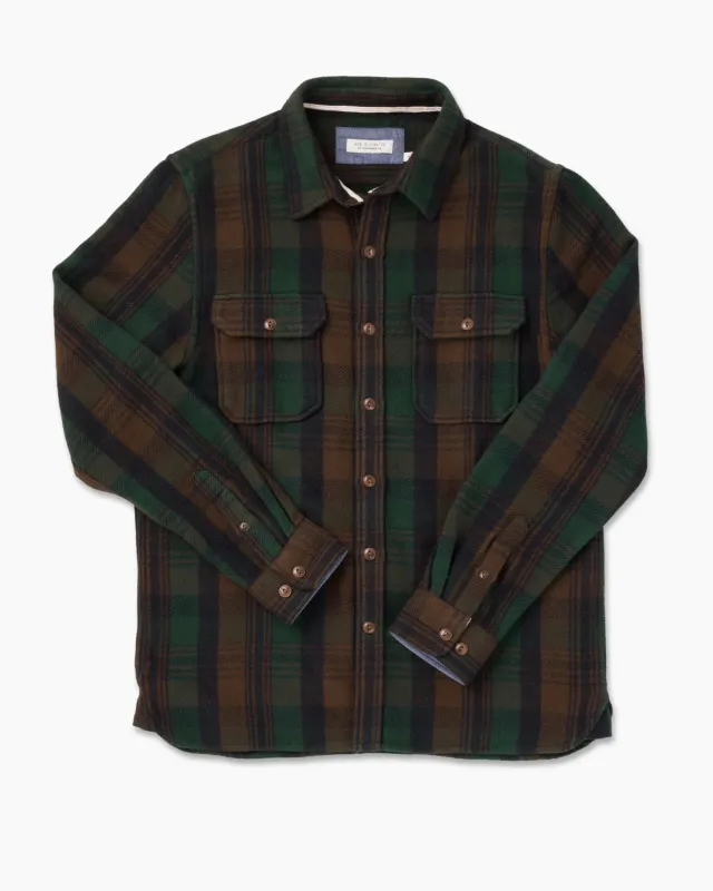 Winter Flannel Utility Shirt | Deepwood Forest | Ace Rivington sold by Man Ready