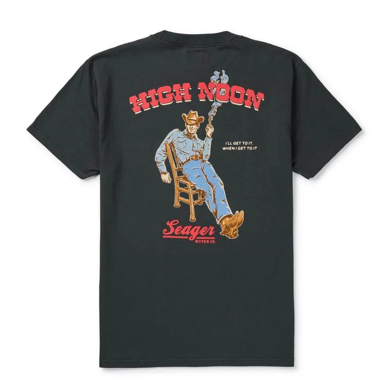 High Noon Tee | Vintage Black | Seager Co. sold by Man Ready