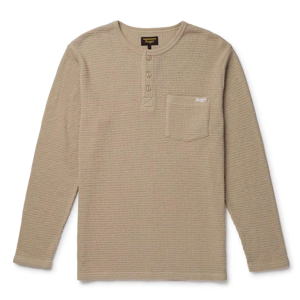 Sawpit Henley LS Thermal | Stone | Seager Co. sold by Man Ready