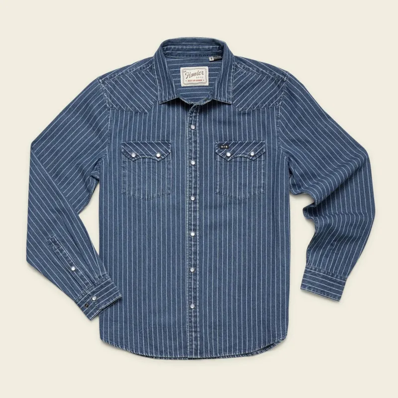 Dust Up Denim Snapshirt | Merle Stripe | Howler Bros made by Man Ready