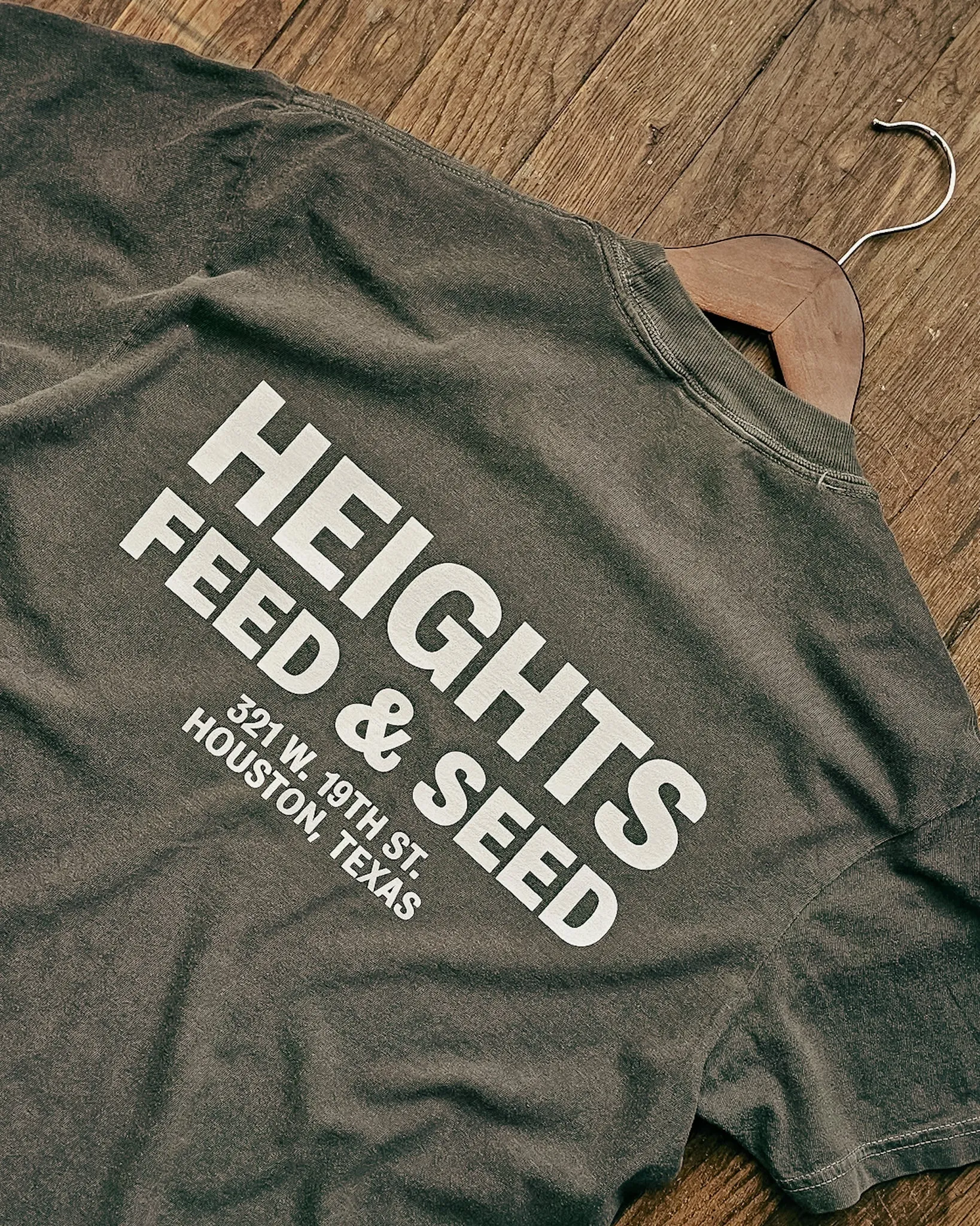 Graphic Pocket Tee | Heights Feed & Seed | Pepper | Manready Mercantile sold by Man Ready product image thumbnail 3