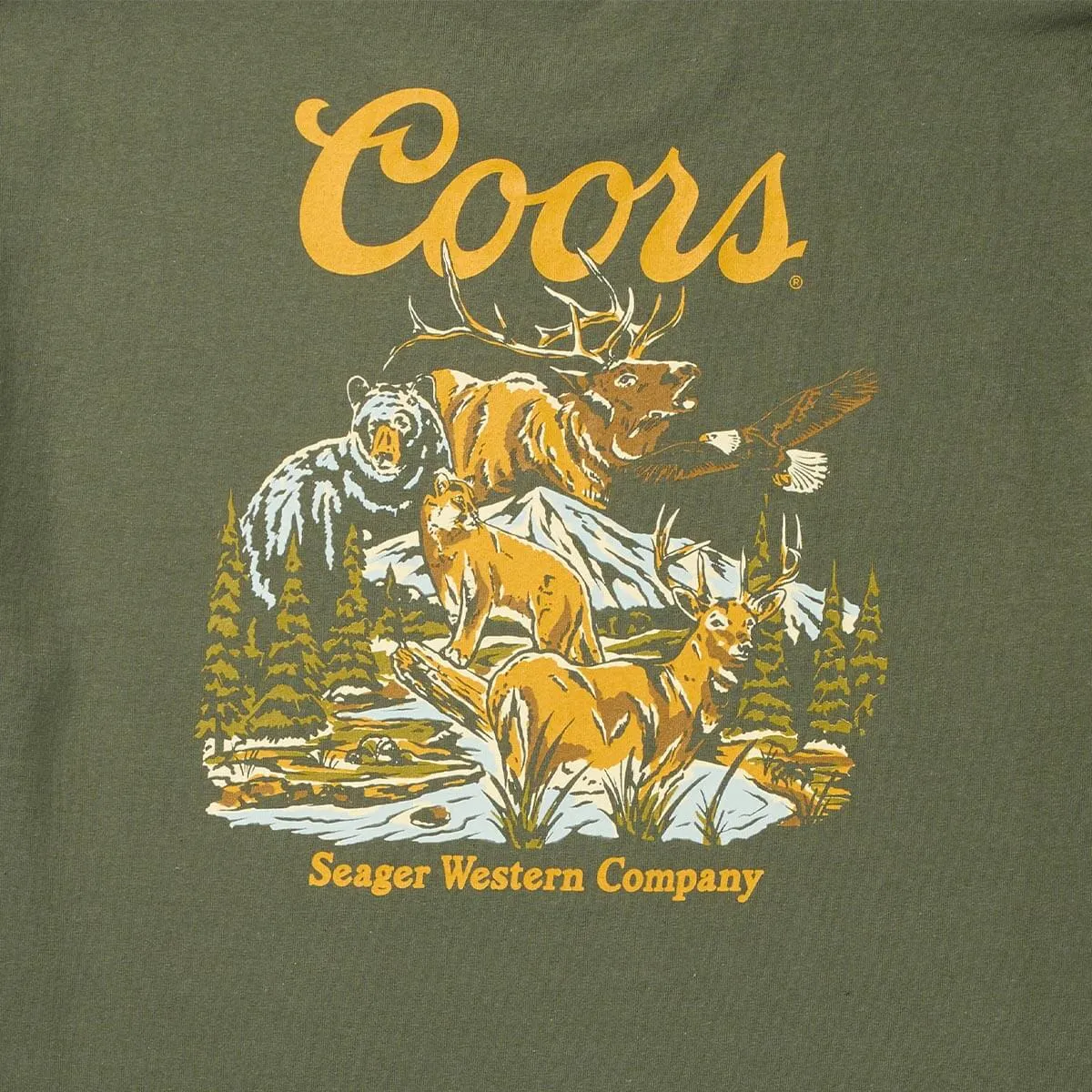 Preserve Tee | Surplus Green | Seager Co. x Coors Banquet sold by Man Ready product image thumbnail 3