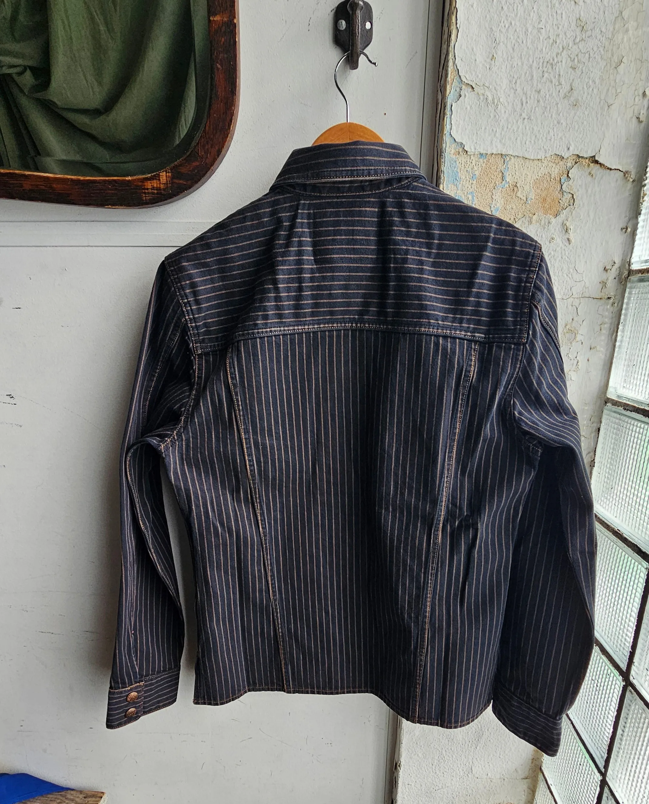 Copeland Jacket | Sable Stripe | Indigofera sold by Man Ready product image thumbnail 2