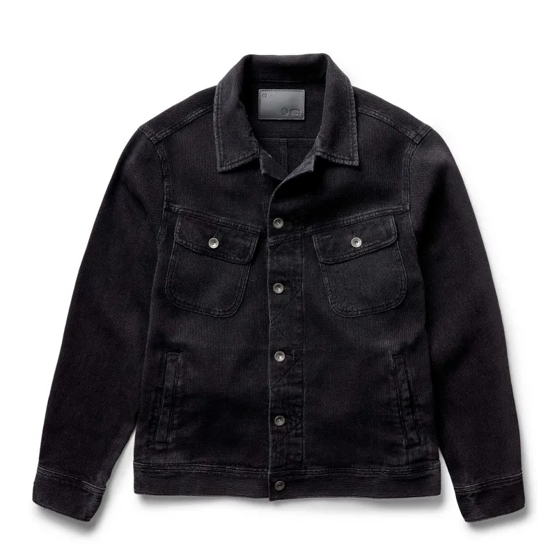 The Long Haul Jacket | Black Indigo Waffle | Taylor Stitch sold by Man Ready