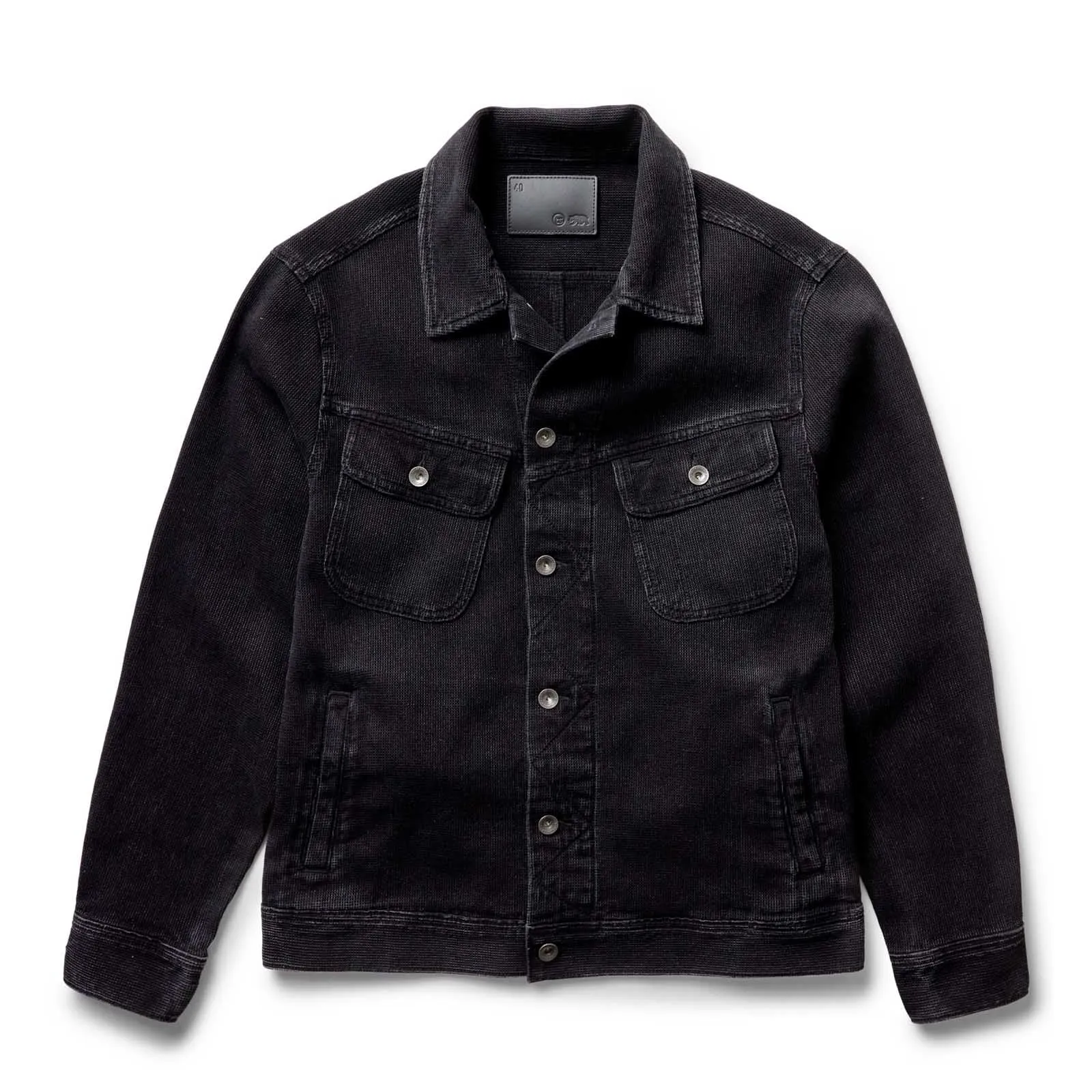 The Long Haul Jacket | Black Indigo Waffle | Taylor Stitch sold by Man Ready