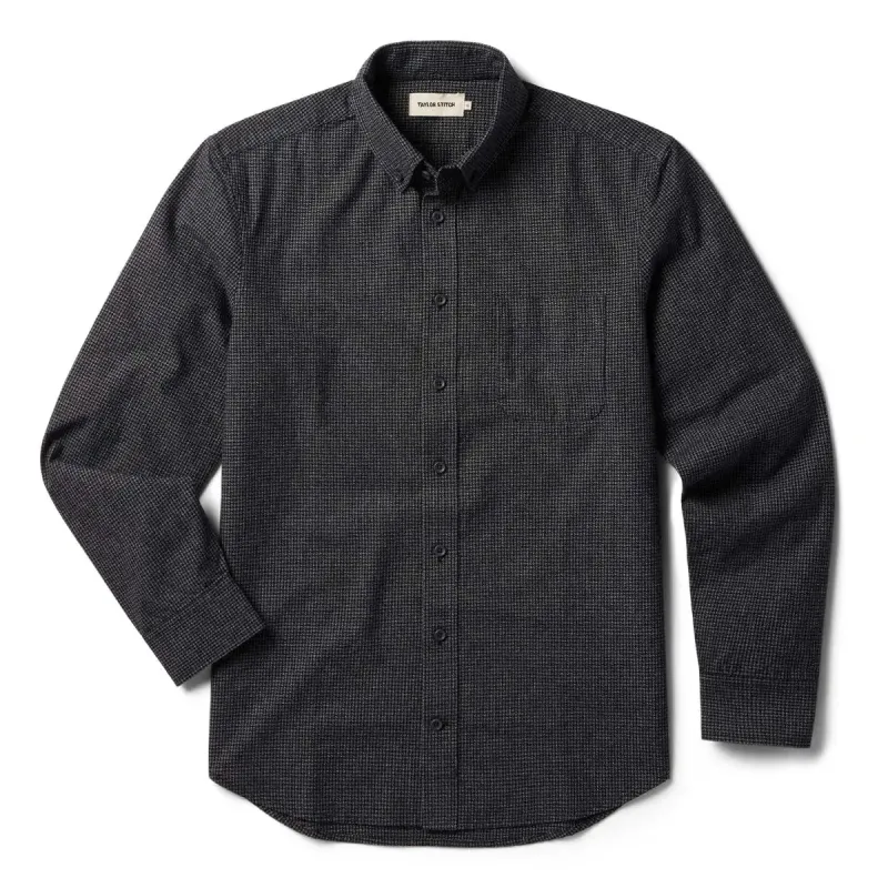 The Jack | Coal Jaspe Check | Taylor Stitch sold by Man Ready