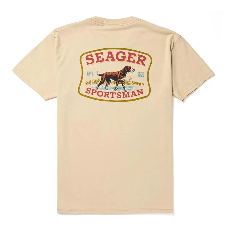 Sportman Tee | Sand | Seager Co. sold by Man Ready