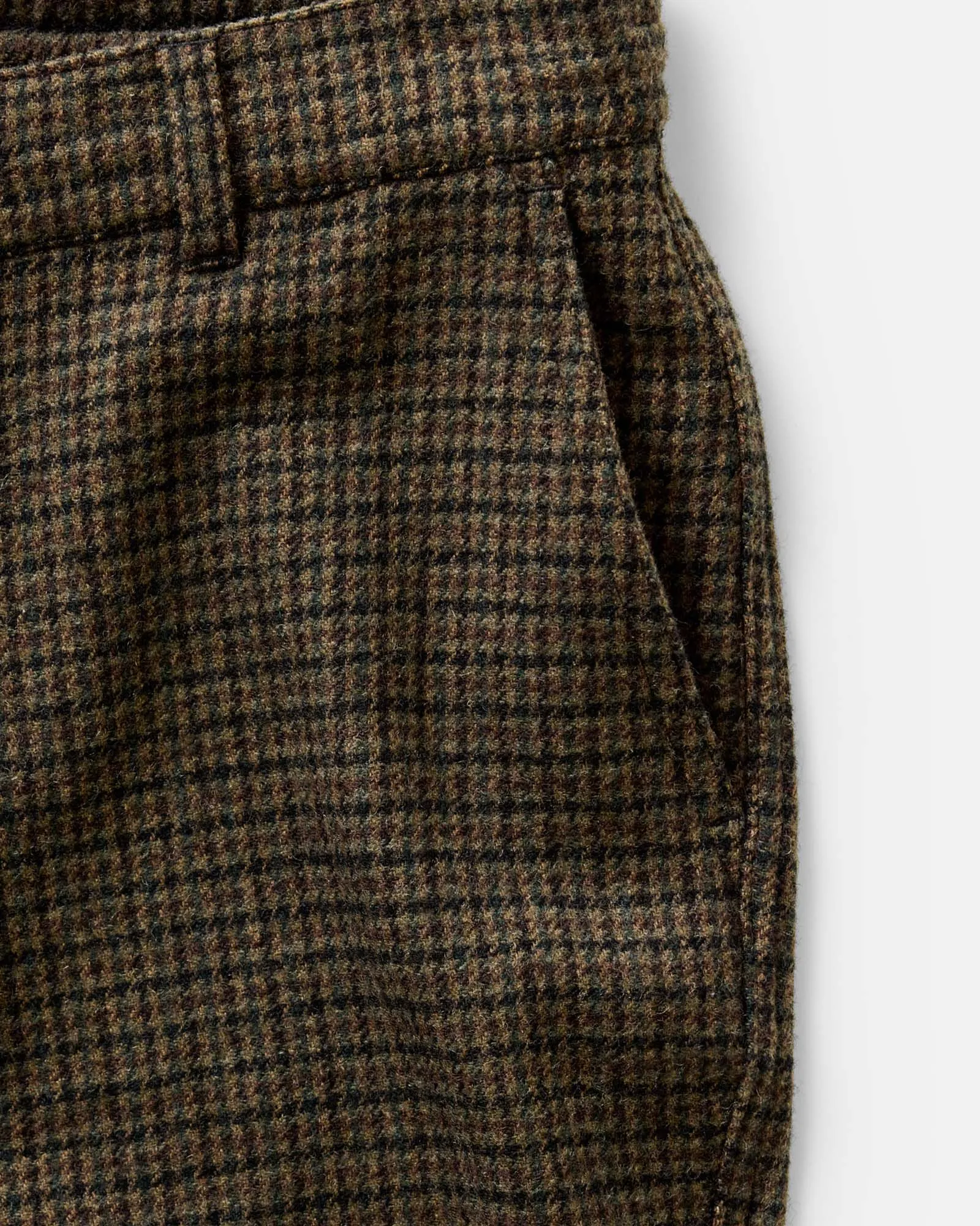 The Carmel Pant | Timber Guncheck Italian Wool | Taylor Stitch sold by Man Ready product image thumbnail 4