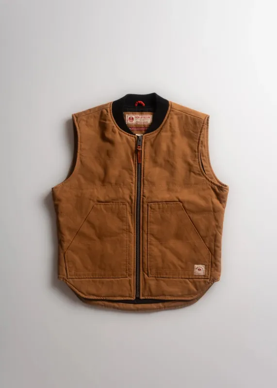 Work Vest | Cognac | Iron & Resin sold by Man Ready