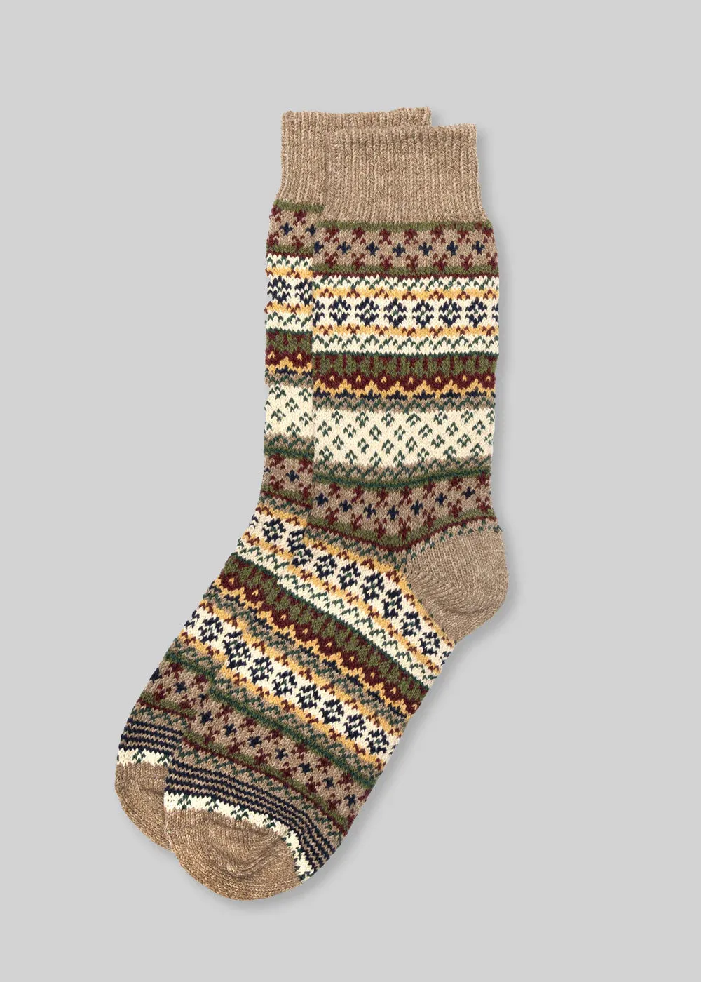 Socks | Cotton Fair Isle | American Trench sold by Man Ready product image thumbnail 5