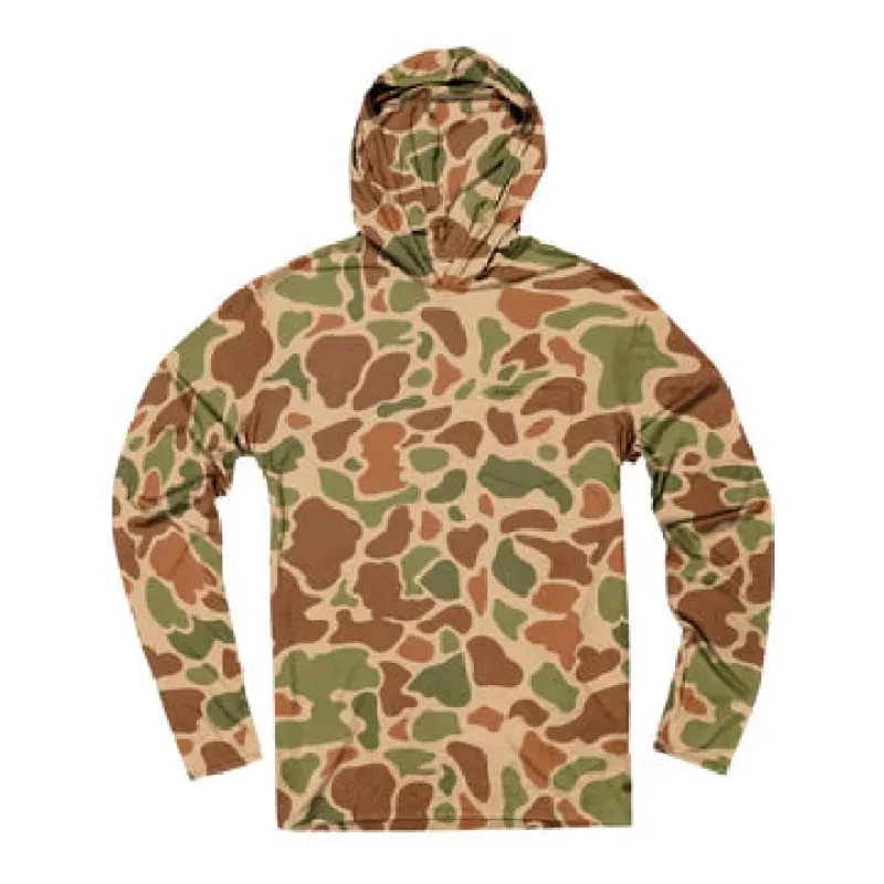 Yucatan Bamboo Hoodie Tech Shirt | Field Camo | Sendero Provisions Co sold by Man Ready