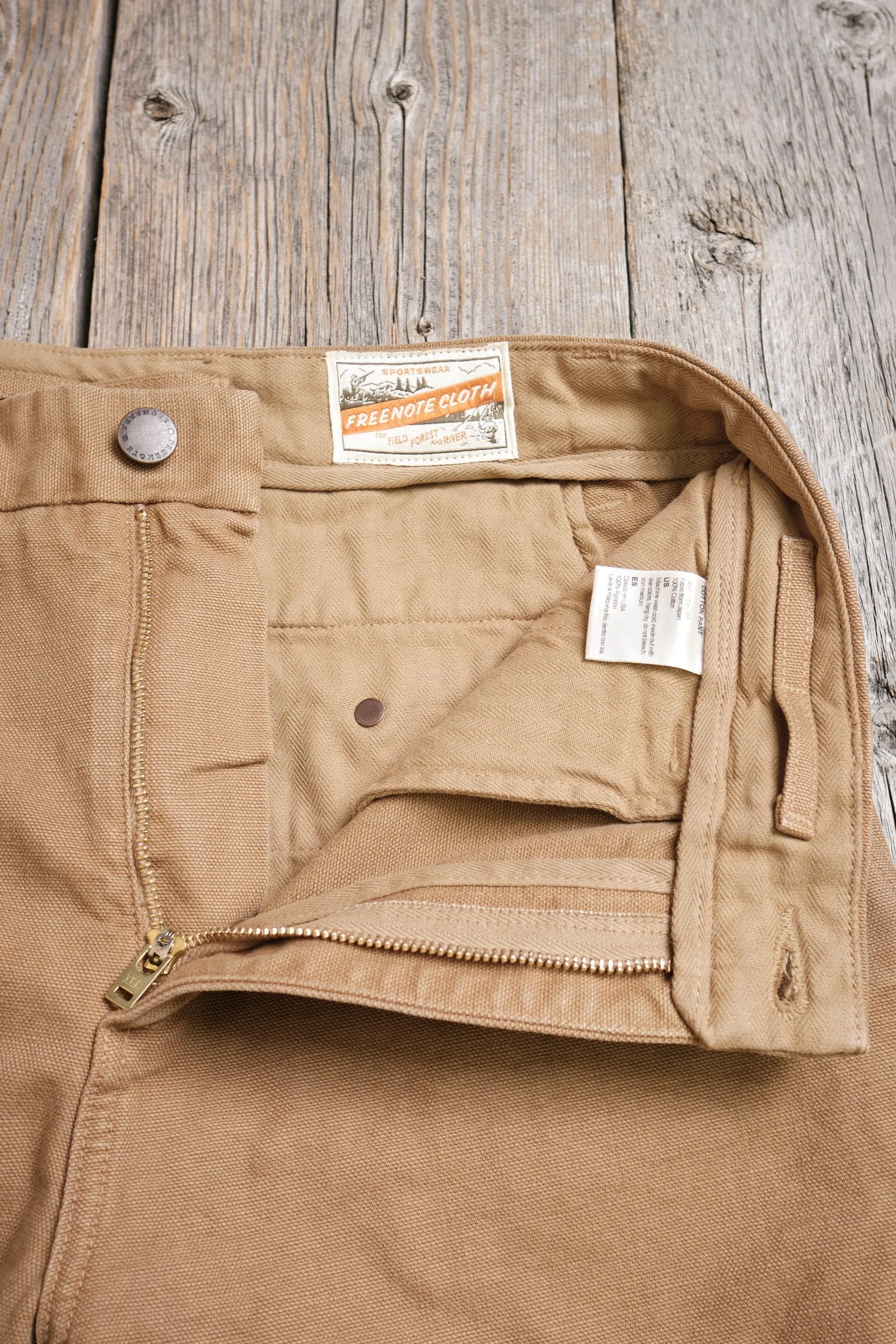 Deck Pant | 14 oz Tan | Freenote Cloth sold by Man Ready product image thumbnail 5