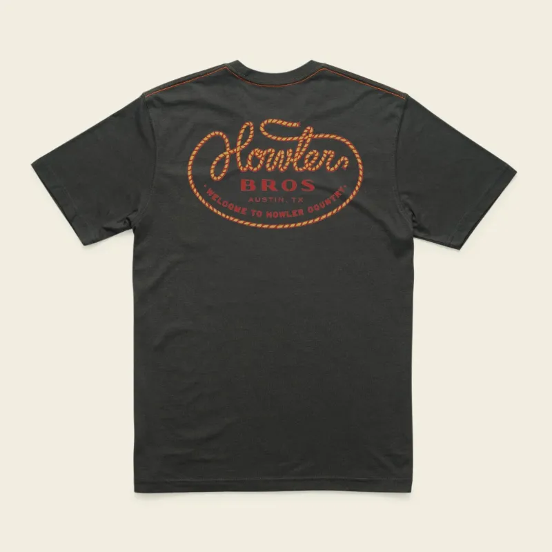 Howler Lasso Tee | Antique Black | Howler Bros sold by Man Ready