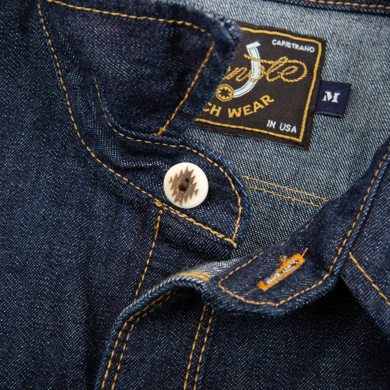 Calico Shirt | 9 oz Indigo Denim | Freenote Cloth sold by Man Ready product image thumbnail 4