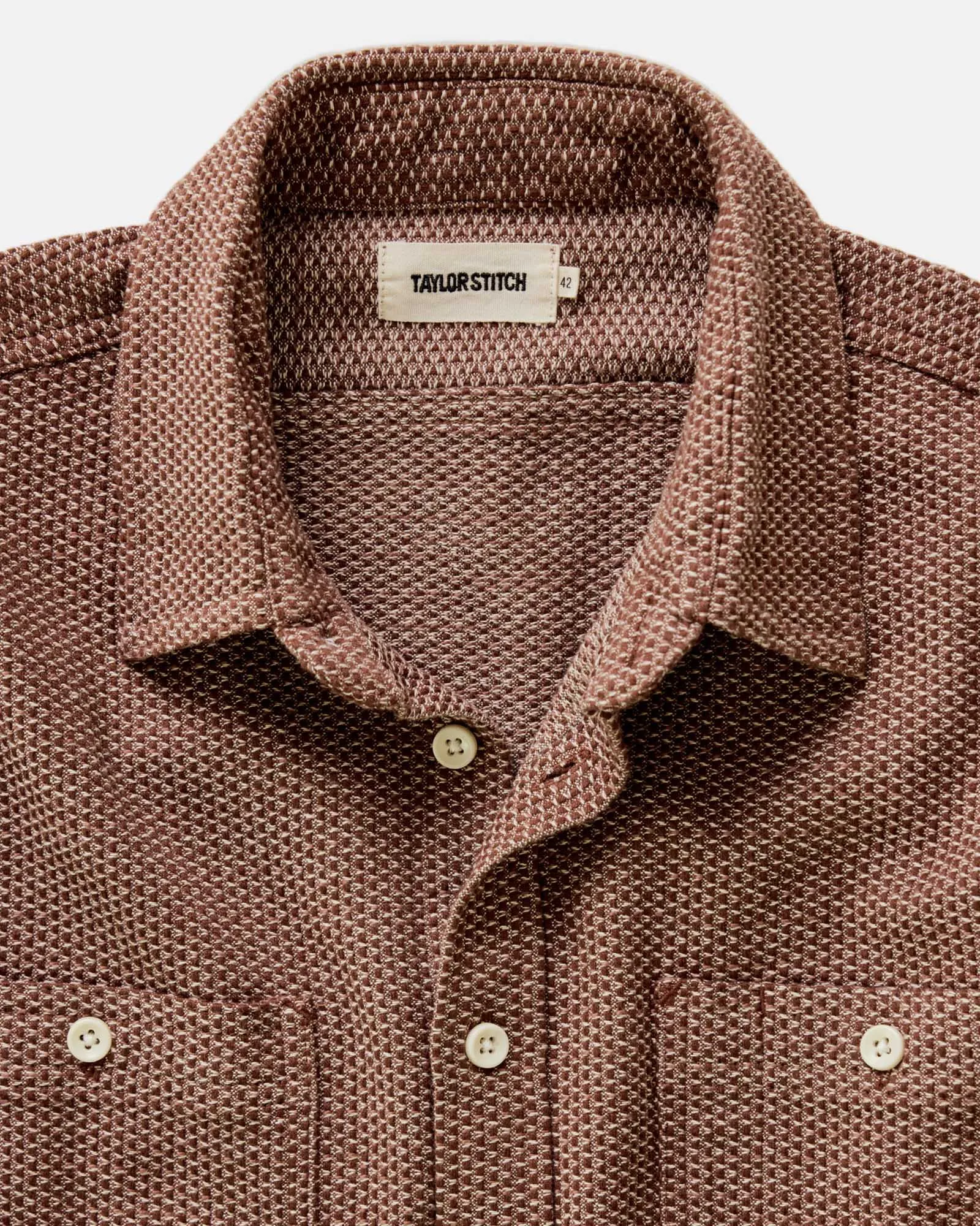 The Utility Shirt | Brick Sashiko | Taylor Stitch sold by Man Ready product image thumbnail 4