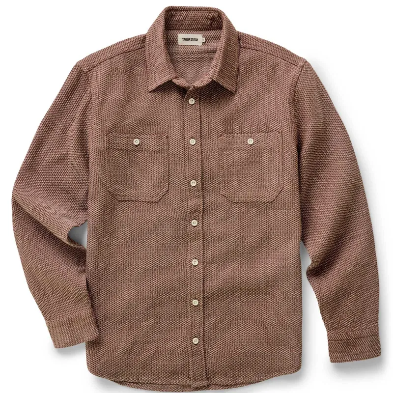 The Utility Shirt | Brick Sashiko | Taylor Stitch sold by Man Ready