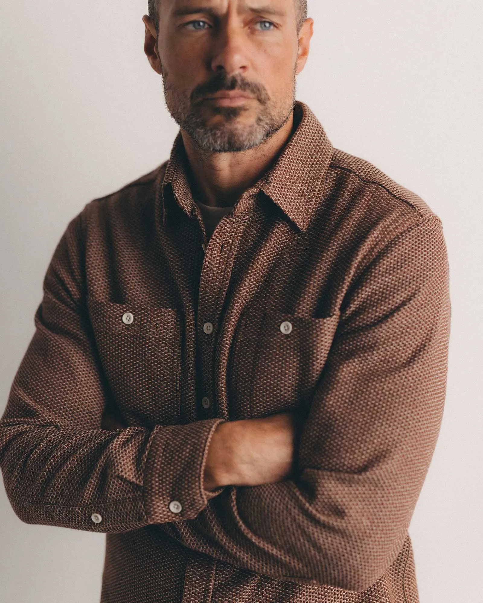 The Utility Shirt | Brick Sashiko | Taylor Stitch sold by Man Ready product image thumbnail 2