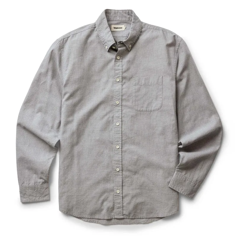 The Jack | Steel Jaspe Check | Taylor Stitch sold by Man Ready