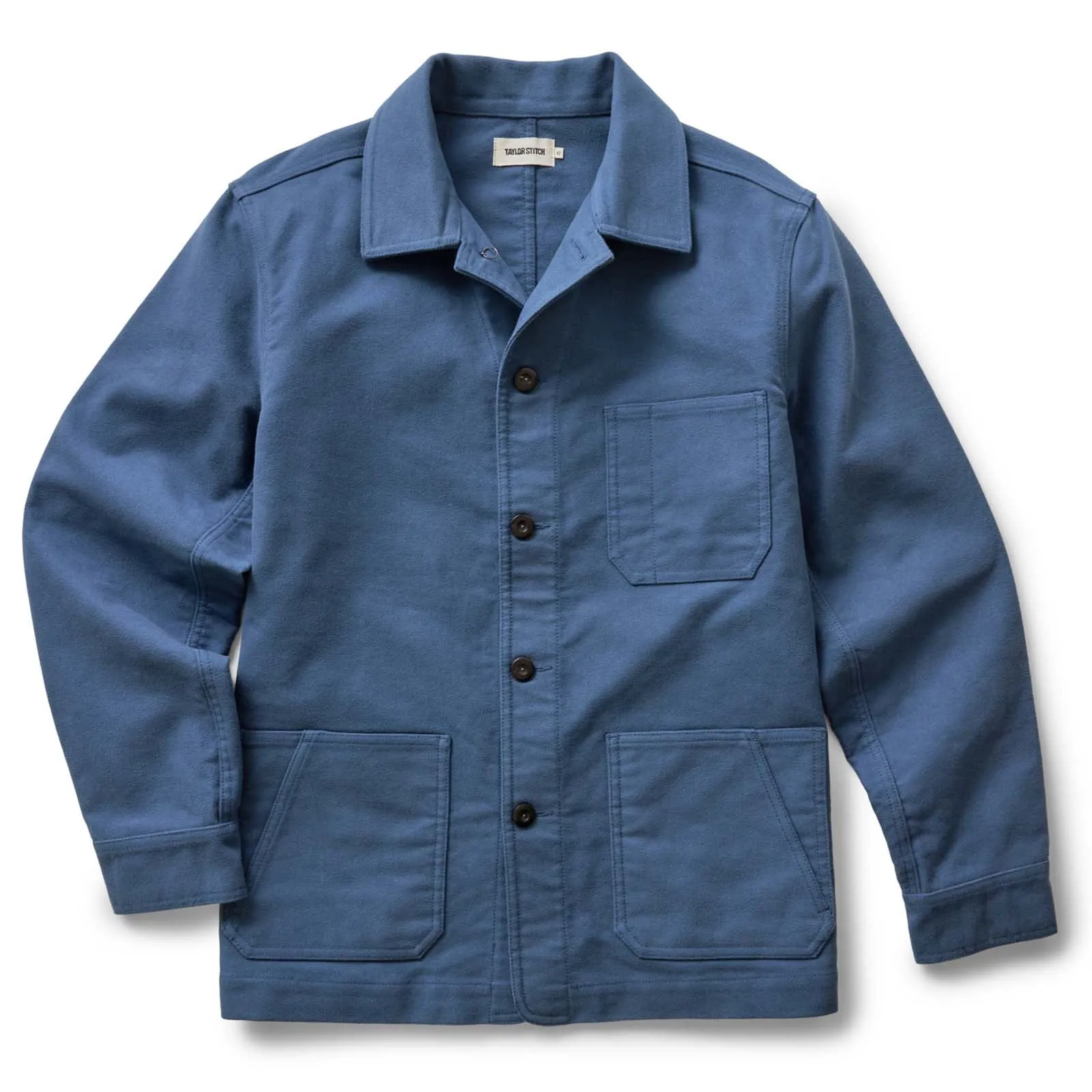 The Ojai Jacket | French Blue Moleskin | Taylor Stitch sold by Man Ready