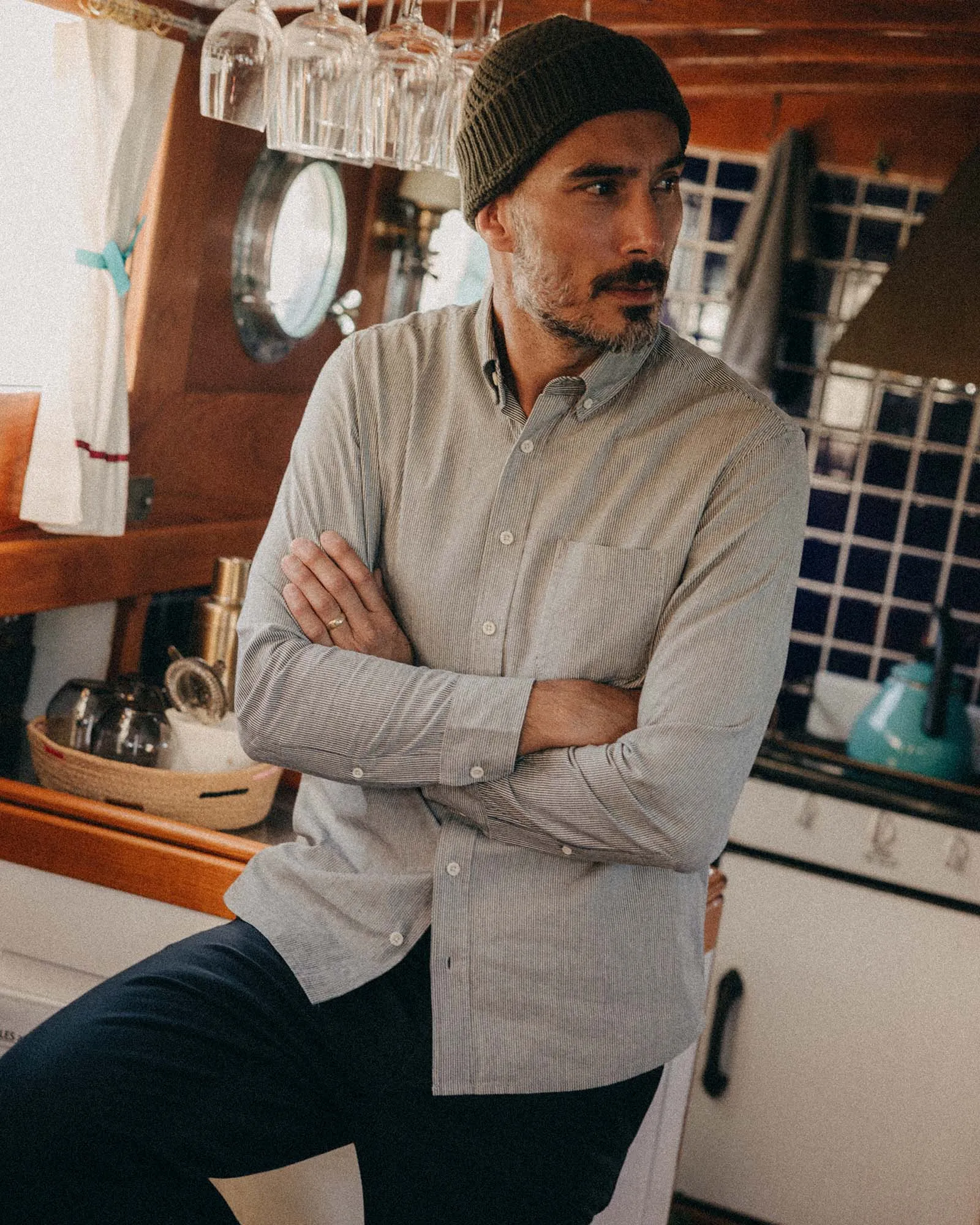 The Jack | Rinsed Indigo Stripe Chambray | Taylor Stitch sold by Man Ready product image thumbnail 2