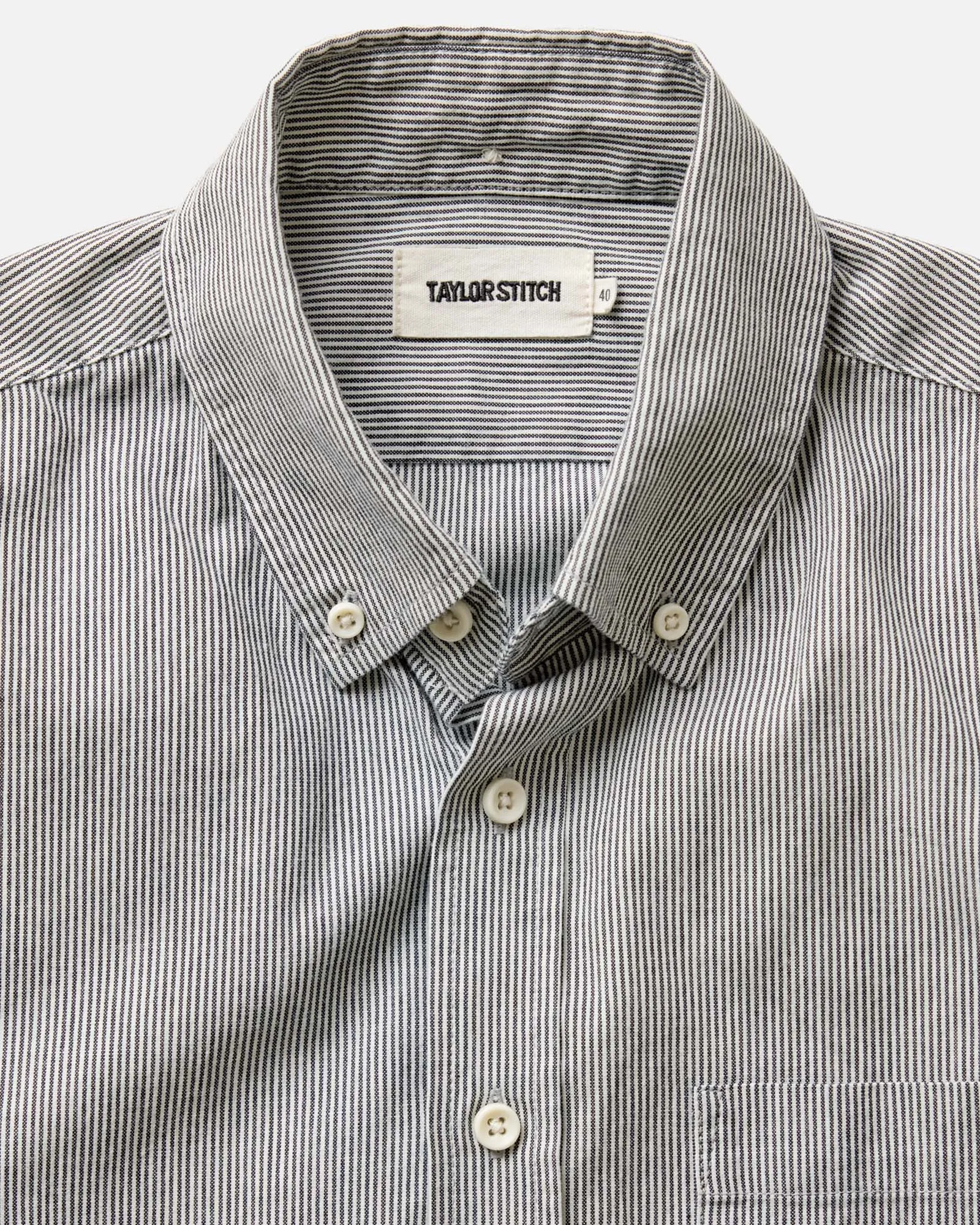 The Jack | Rinsed Indigo Stripe Chambray | Taylor Stitch sold by Man Ready product image thumbnail 4