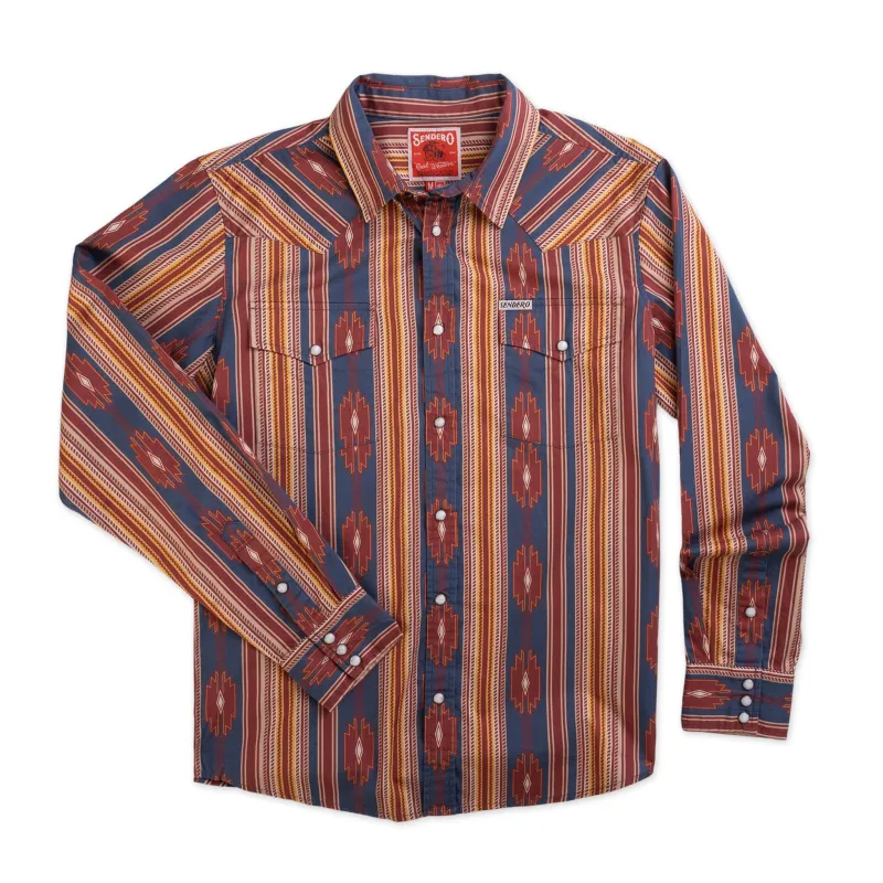Wyatt Pearl Snap Shirt | Chevron Stripe - Tulsa | Sendero Provisions Co. sold by Man Ready