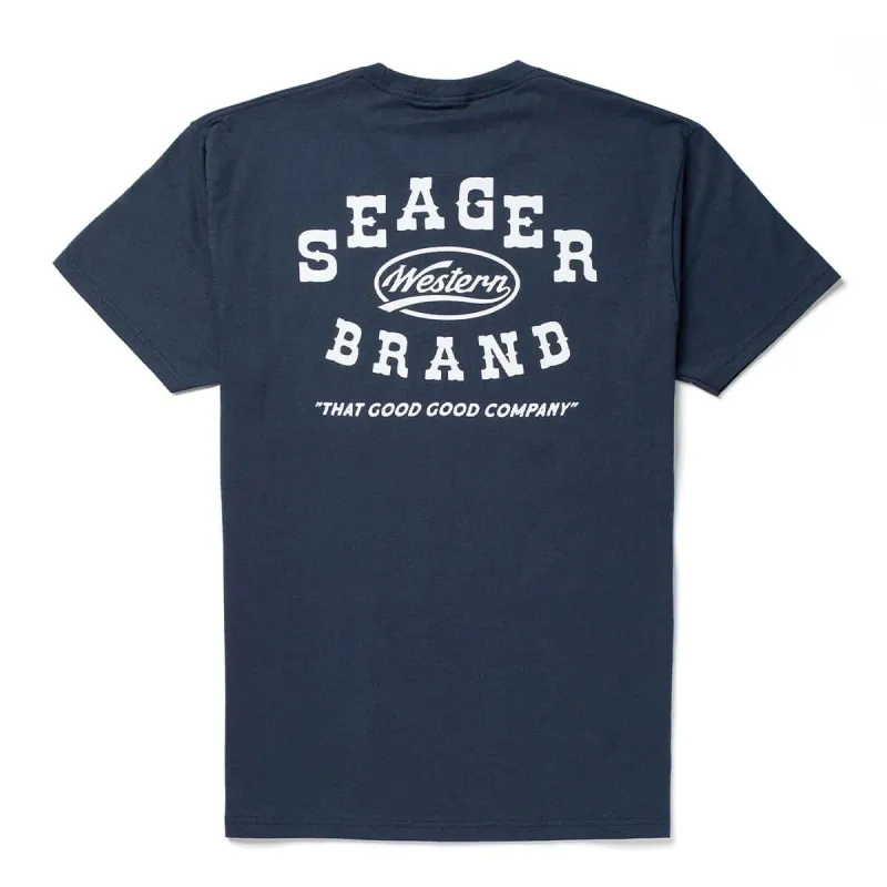 Saloon Tee | Navy | Seager Co. sold by Man Ready