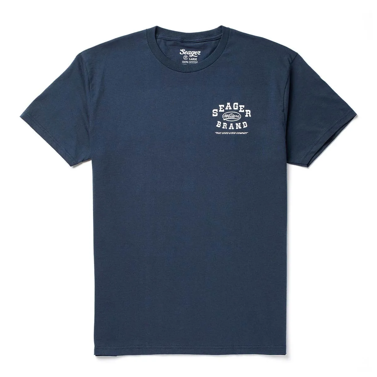 Saloon Tee | Navy | Seager Co. sold by Man Ready product image thumbnail 2