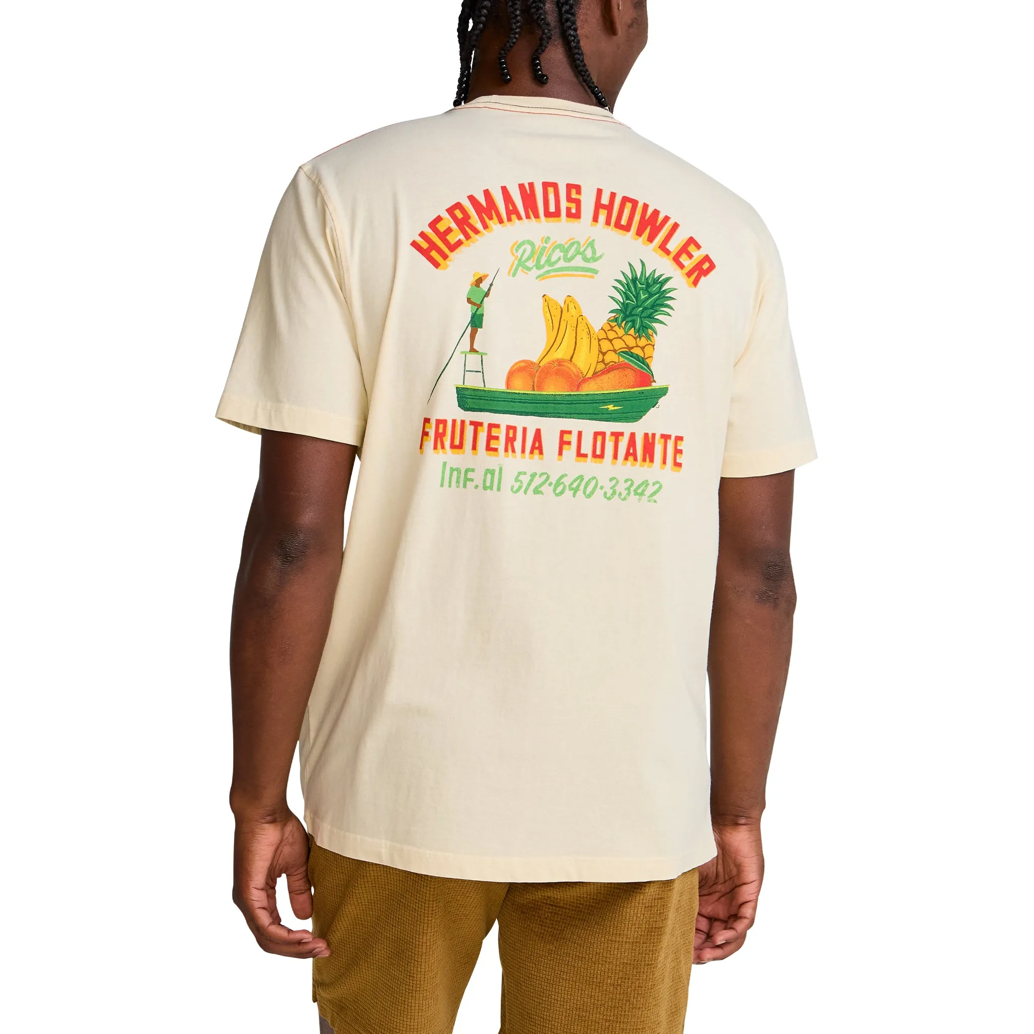 Fruteria Flotante Pocket Tee | Natural | Howler Bros sold by Man Ready product image thumbnail 3