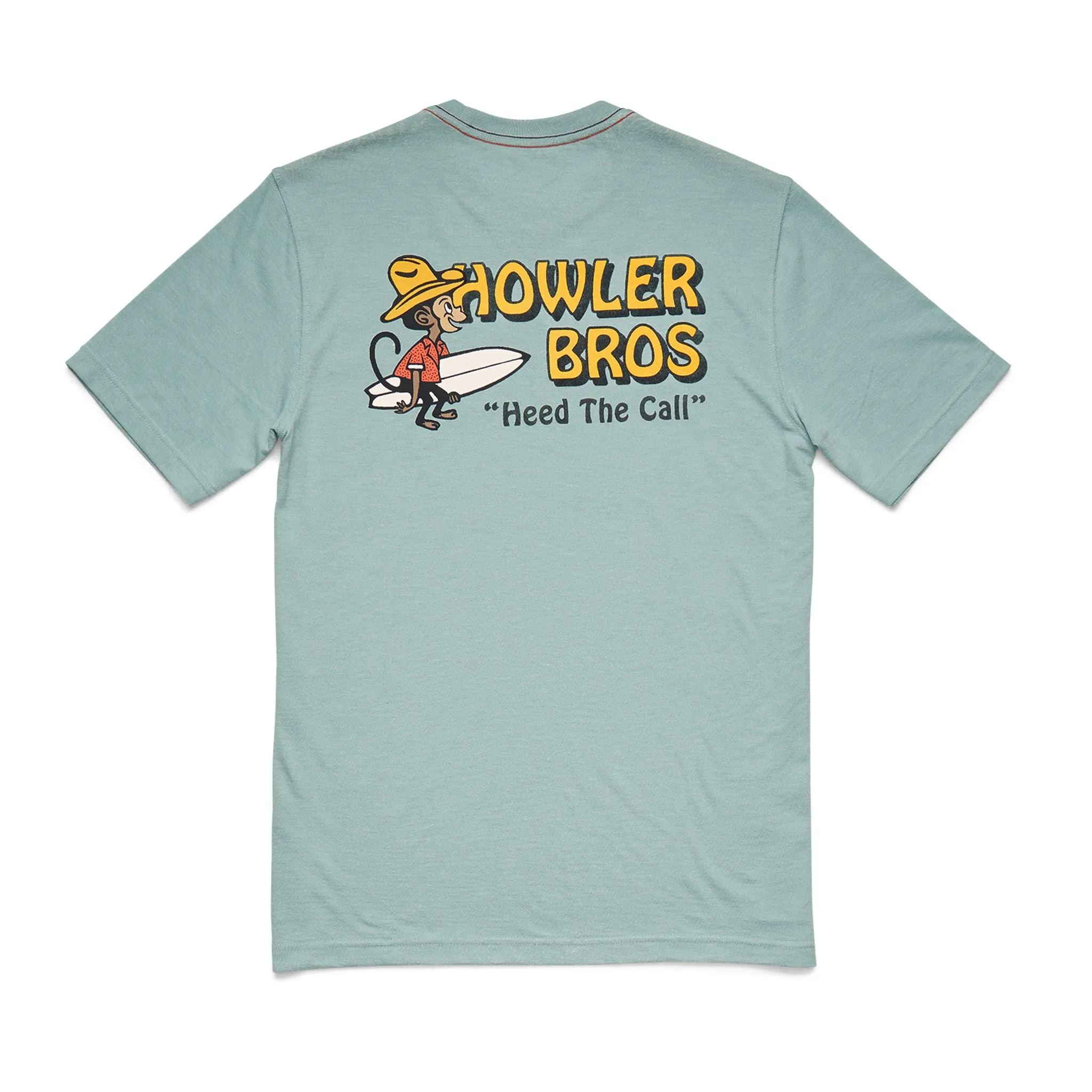 El Monito Surfs Tee | Riviera Blue | Howler Bros sold by Man Ready