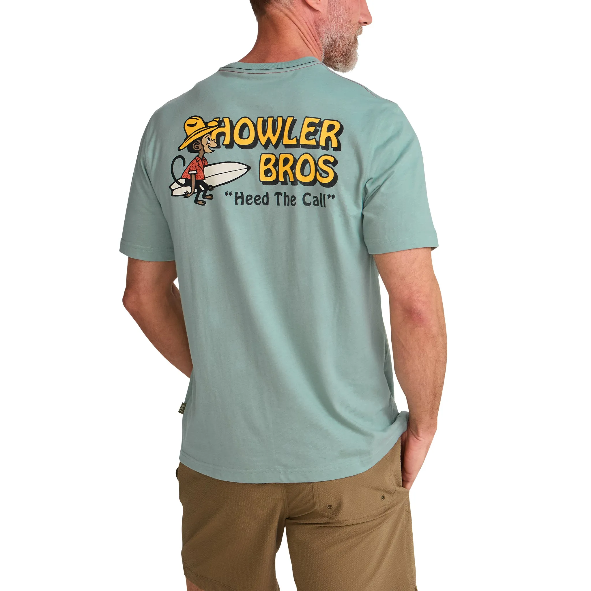 El Monito Surfs Tee | Riviera Blue | Howler Bros sold by Man Ready product image thumbnail 3