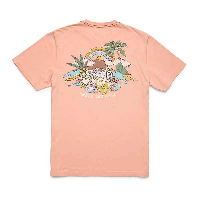 Irie Paradise Tee | Coral | Howler Bros sold by Man Ready