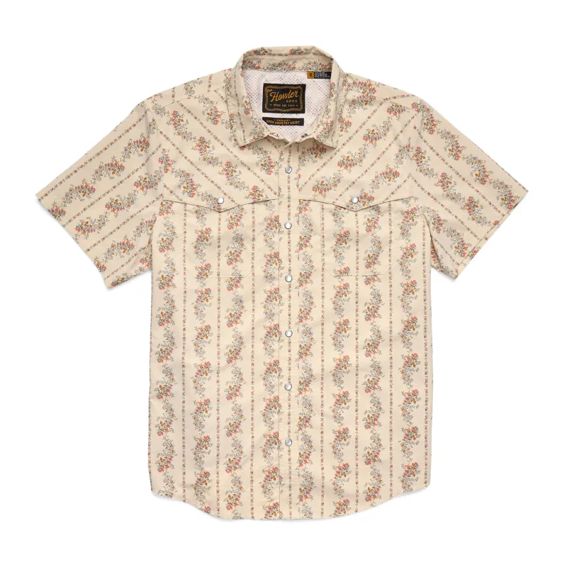Open Country Tech Shirt | Grampa's Curtains : Natural | Howler Bros sold by Man Ready