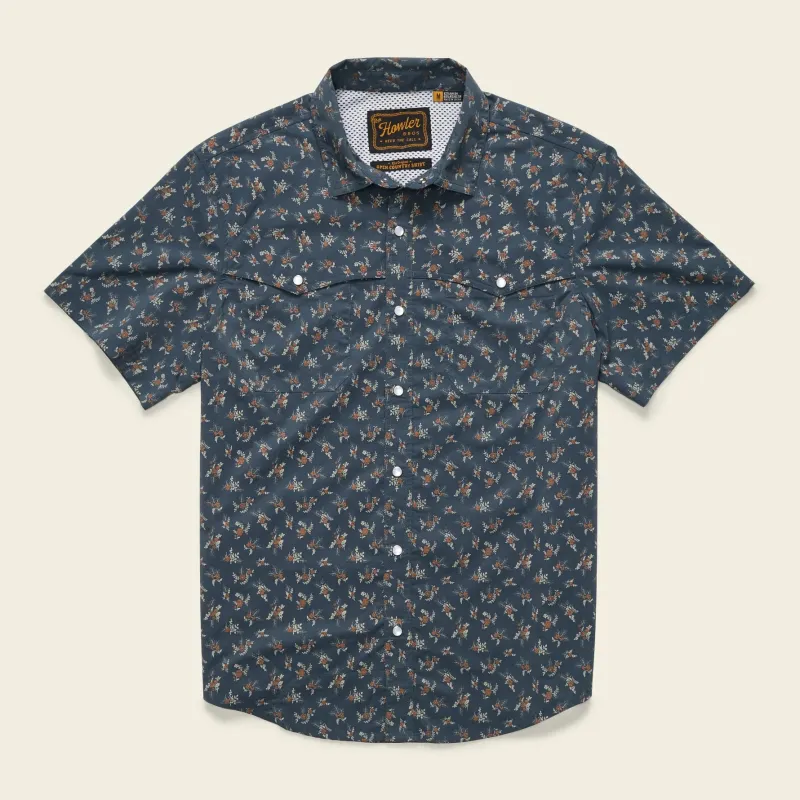 Open Country Tech Shirt | Rancher Floral : Dark Slate | Howler Bros sold by Man Ready