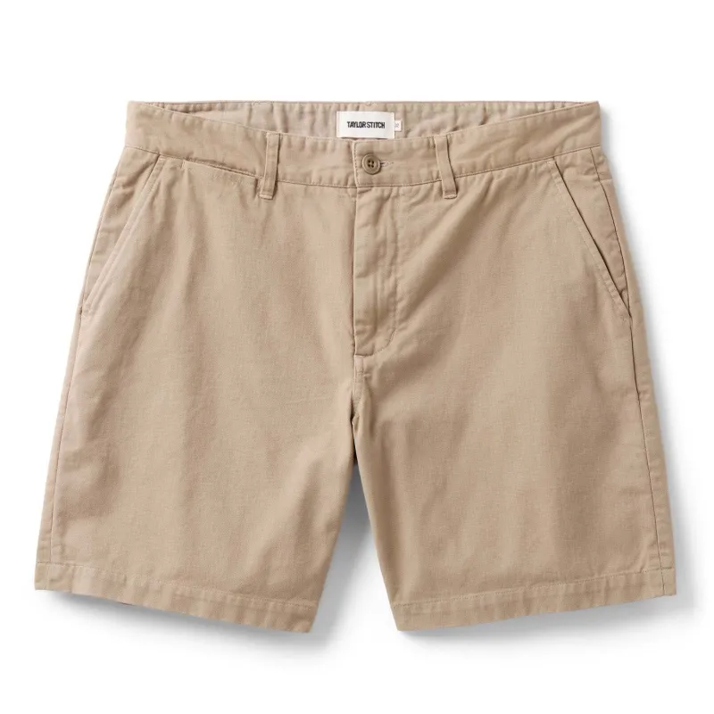 The Foundation Short | Organic Khaki | Taylor Stitch sold by Man Ready